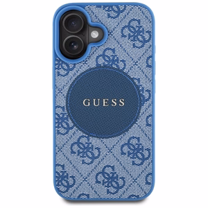 Guess 4G Circle Classic Logo MagSafe Suojakuori iPhone 16:lle - sininen