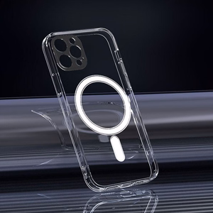 Suojakuori iPhone 12 PRO:lle Clear Mag Cover (STR / CAMERA PROTECTION) yhteensopiva MagSafen kanssa läpinäkyvä