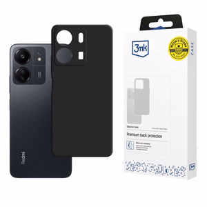 3mk Silicone Case Xiaomi Redmi 13C / POCO C65:lle - musta