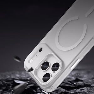 Magneettinen Abrasive iPhone 17 Pro Suojakuori MagSafe-yhteensopiva - Matta Valkoinen