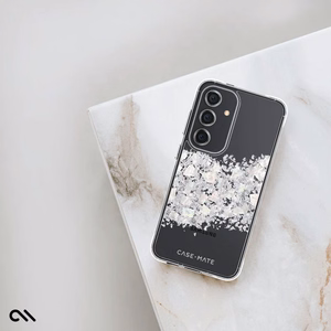 Case-Mate Karat helmiäiskoristeinen suojakuori Samsung Galaxy S24 -laitteelle, A Touch of Pearl -värinen
