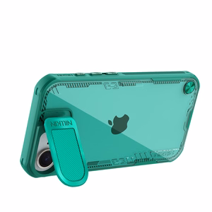 Nillkin Iceblade Prop Suojakuori linssin suojuksella ja jalustalla iPhone 16e / 17e:lle - vihreä