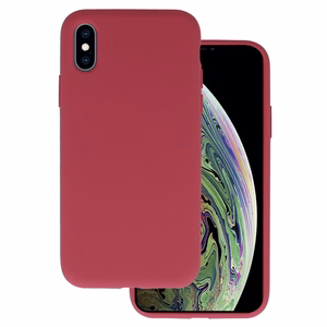 Silicone Lite Suojakuori iPhone X/XS:lle viininpunainen