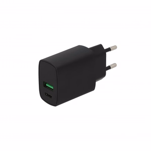 SEEK TOTI 20W Type-C + USB-A verkko pikalaturi, musta