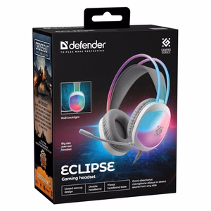 Defender Eclipse RGB -kuulokkeet valkoiset