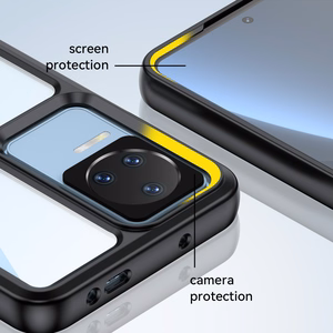Outer Space Case for Xiaomi Poco F4 5G cover with a flexible frame blue
