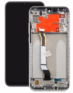 LCD screen Xiaomi Redmi Note 8T with touch screen with frame White original (used Grade C)