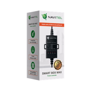 Navitel Smart Box Max -auton virtasovitin, tulo 12–40 V, lähtö 5 V