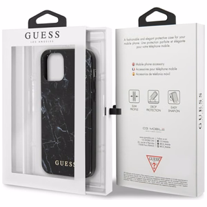 Guess marmorikotelo iPhone 12 mini - musta