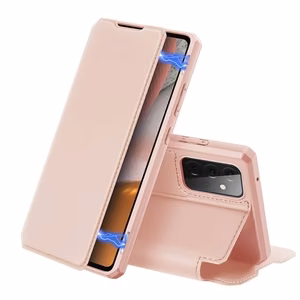 DUX DUCIS Skin X Kirjahylly tyyppi tapauksessa Samsung Galaxy A72 4G vaaleanpunainen vaaleanpunainen