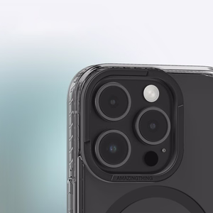AmazingThing Titan Pro Mag Suojakuori Magneettisella Renkaalla iPhone 16 Pro Max:lle - musta