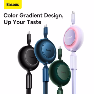 Baseus Cable Bright Mirror 2 3 in 1 - Type C to Micro USB, Lightning, Type C - 100W 1,1 metres (CAMJ010206) green