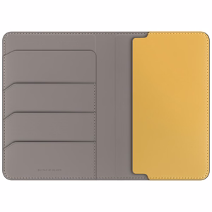 Uniq Belmont RFID-suojattu passikuori - harmaa/keltainen