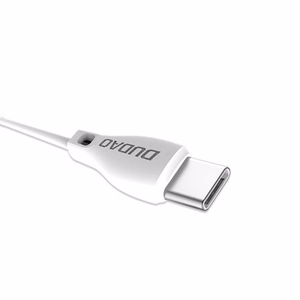 Dudao USB Type C 2.1A 1m valkoinen kaapeli (L4T 1m white)