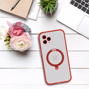 Tel Protect Magical Magsafe Stand Suojakuori iPhone 11 Pro Max:lle punainen