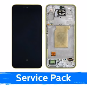 Samsung Galaxy A35 5G (A356) display with frame and battery, Lemon (Service Pack)