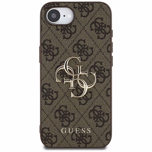 Guess Suojakuori iPhone 16e:lle (SE 4 2025) GUHCPSE44GMGBR (4G PU Big Logo) - Ruskea