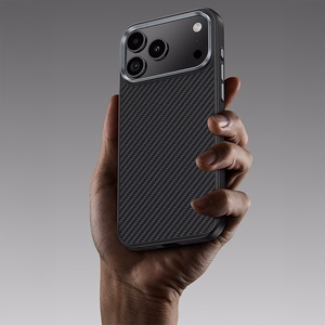 Benks Magnetic Armor Pro 600D -kevlar-kuori metallikehyksellä (C.K.FL.AP.BK.BA72) iPhone 18 Pro / 17 Pro -puhelimiin, musta