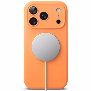 Ringke Silikoninen Magneettinen MagSafe Suojakuori iPhone 17 Pro Max:lle - Oranssi