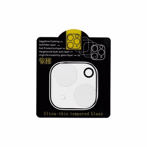 5D Full Glue Camera Karkaistu lasi - iPhone 14:lle läpinäkyvä