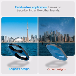 Spigen Optik GLAS.TR Kameransuoja 2-PACK iPhone 16 / 16 Plus:lle - musta
