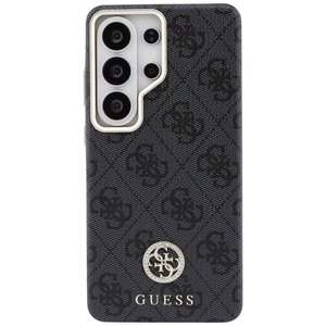 Guess 4G Rhinestone Round Logo MagSafe Case for Samsung Galaxy S26 Ultra - Black