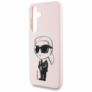 Karl Lagerfeld Silikoninen Graffiti Ikonik Printed Logo MagSafe Suojakuori Samsung Galaxy S25 Vaaleanpunainen