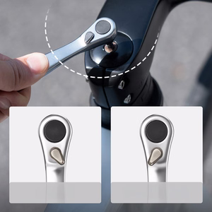 Rockbros Multitool pyörätyökalusarja CO2-pumpulla ja räikkäavaimella, musta