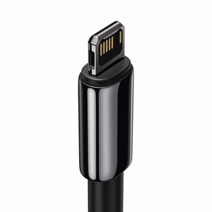 Baseus Tungsten Gold Kaapeli USB - Lightning 2.4A 2m (musta)