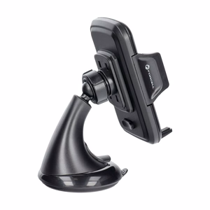 Auton puhelimen pidike Forcell F-Grip Carbon HT1 tuulilasi- / kojetaulukiinnitykseen musta