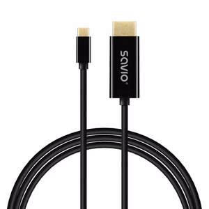 SAVIO CL-191 USB-C - HDMI -kaapeli, 30 Hz, 2 m, muovi