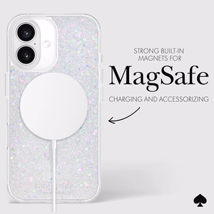 MagSafe-yhteensopiva Kate Spade New York Chunky Glitter -suojakuori Apple iPhone 16:lle