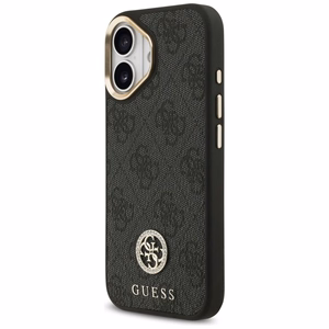 GUESS Suojakuori IPHONE 17 MagSafe GUHMP17SP4GRMDEK (PU W/ 4G Strass Logo) musta