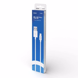 Savio CL-125 USB kaapeli USB 2.0 1 m USB A USB C valkoinen