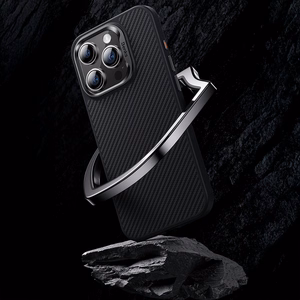 Benks Magnetic Hybrid Armor Pro Kevlar Suojakuori Metal Frame 600D iPhone 15 Plus:lle musta