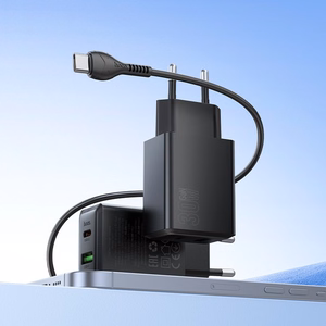 Charger Hoco N71 30W GaN USB-C/USB-A + USB-C to USB-C cable 1.0m black