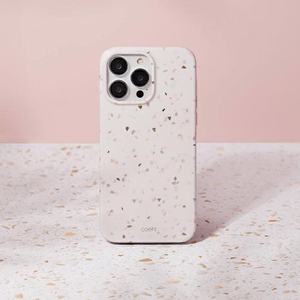 Uniq Coehl Terrazzo kotelo iPhone 14 Pro - hiekka