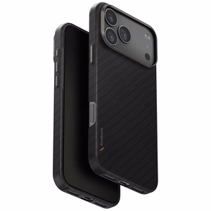 Uniq Keva EDGE Magclick Lataussuojakuori iPhone 17 Pro Max:lle - musta