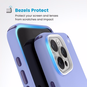 Speck Presidio2 Pro -suojakuori MagSafe- ja ClickLock-tuella iPhone 16 Pro Maxille, Future Lavender/Cassis Purple