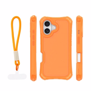 Safepop suojakuori hihnalla iPhone 17 6,3" oranssi