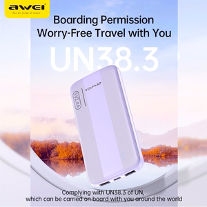 External battery Power Bank Awei P20K 5V/2.4A 10000mAh black