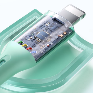 Joyroom Multi-Color Series S-A34 USB-A / Lightning 3A Kaapeli 1m - vaaleanpunainen