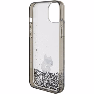 Karl Lagerfeld suojakuori iPhone 15 Plus 6,7 KLHCP15MLKCNSK läpinäkyvä HC LIQ. GLITTER C