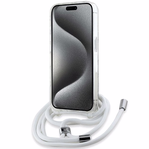 Karl Lagerfeld IML Choupette Head & Cord MagSafe Suojakuori iPhone 14 Prolle - läpinäkyvä