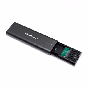 Qoltec 50312 storage drive enclosure SSD enclosure Black M.2