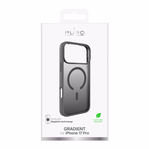 Puro Gradient TPU MagSafe -yhteensopiva Suojakuori iPhone 17 Pro:lle - harmaa