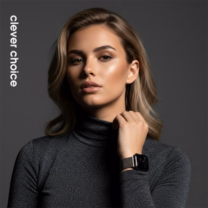 Crong Milano Steel stainless-steel strap for Apple Watch 38 / 40 / 41 / 42 mm, graphite