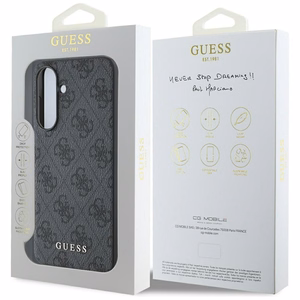 Guess Suojakuori Samsung A56:lle GUHCSA56G4GFGR (PU 4G Classic) - Musta