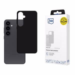 3mk Silikoninen Suojakuori Samsung Galaxy S25+:lle - musta