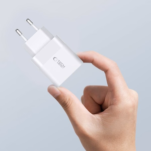Tech-Protect C20W charger 2x USB-C PD 20W - white